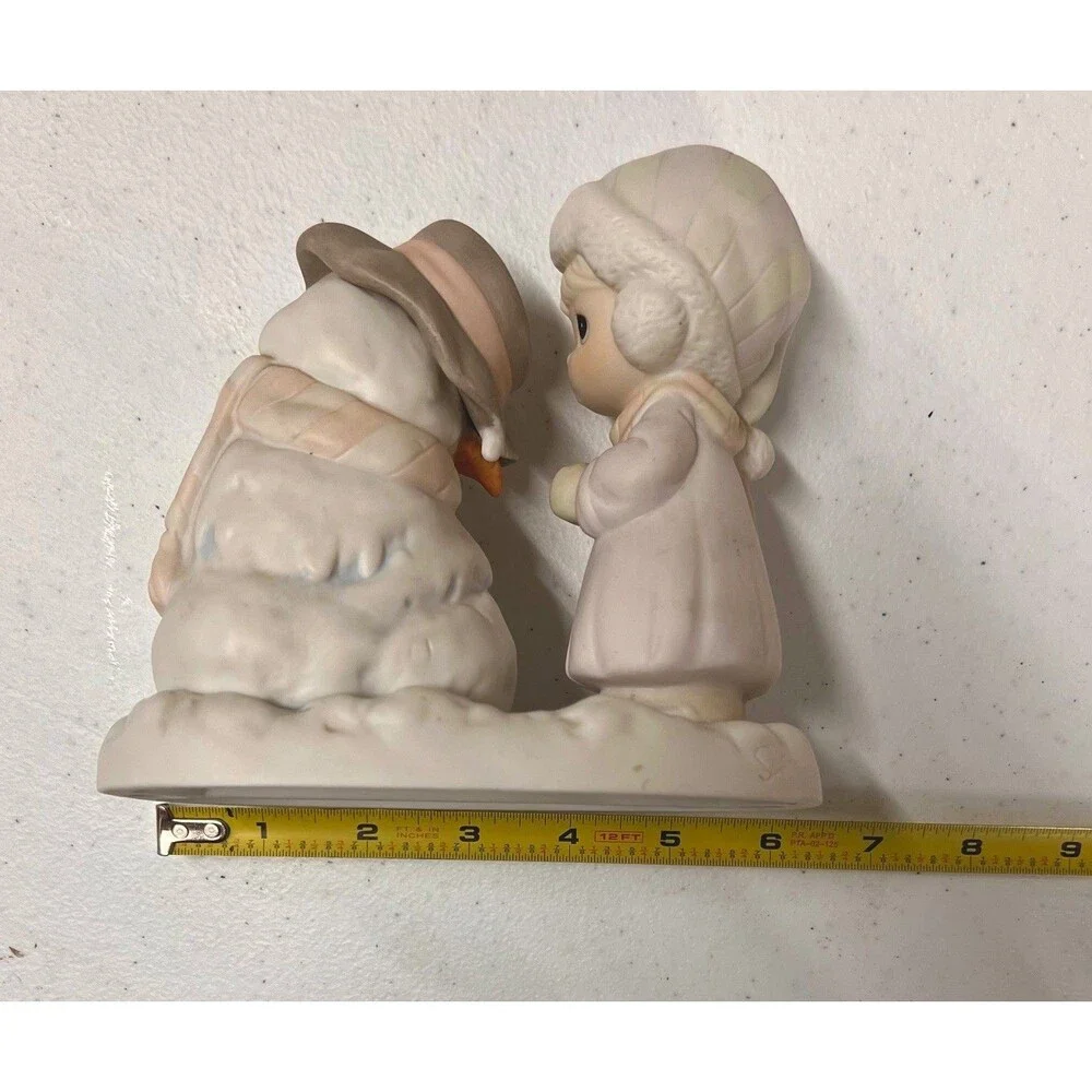 Precious Moments “We’re Going To Miss You” Enesco 524913 1990 Girl And Snowman